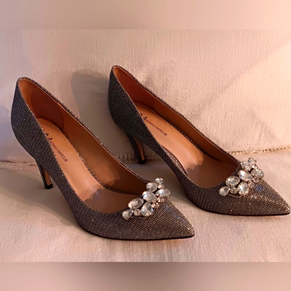 Neiman Marcus Bling Heels Pumps 10